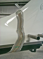 Columbia 350 structural composite repair completed by Mansberger Aircraft